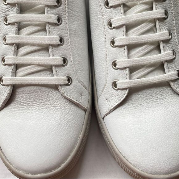 🆕 Bolongaro Trevor: White Leather “Skelly” Sneakers. - Picture 6 of 13